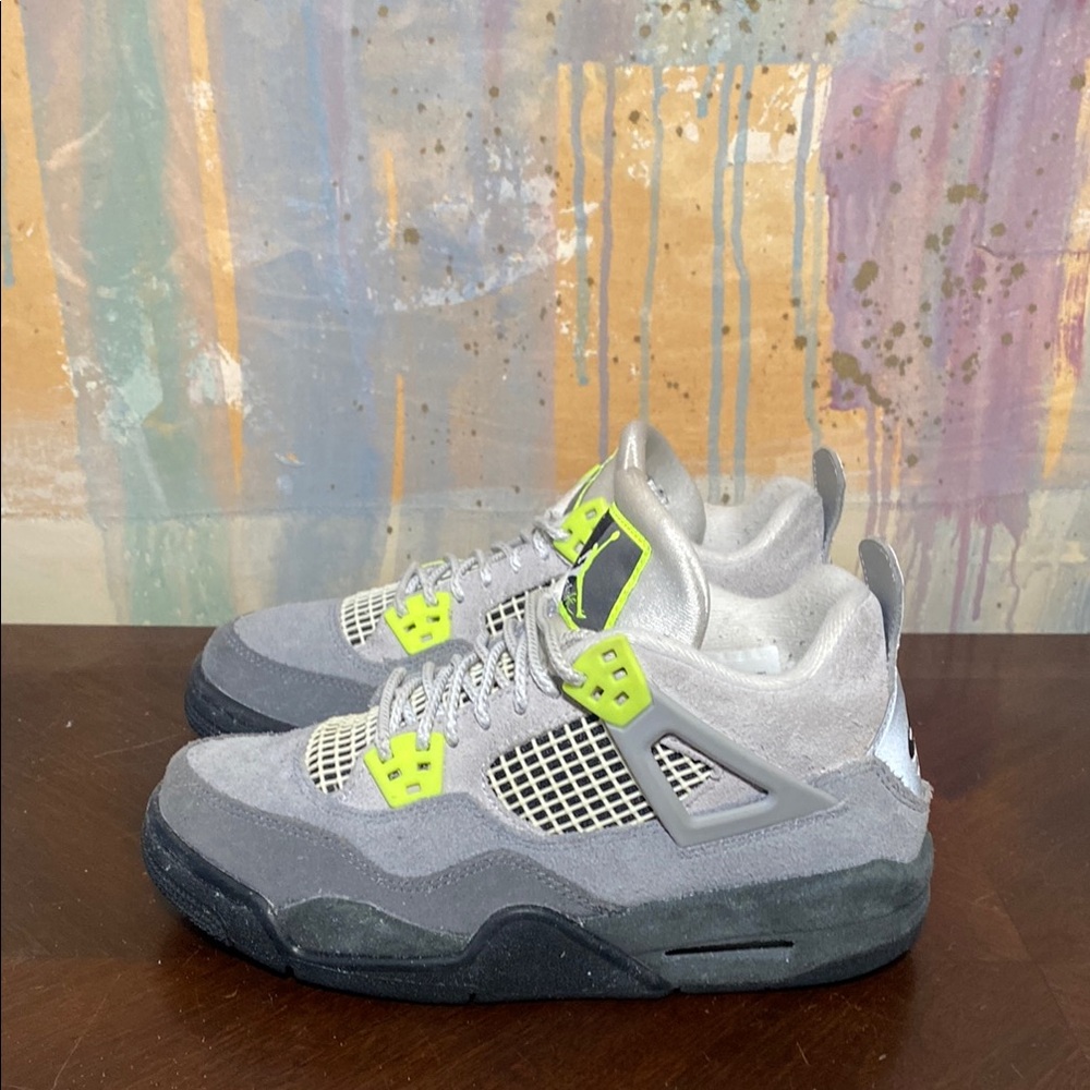 Nike Air Jordan 4 Retro SE GS Neon 95 Kids sneakers CT5343-007  size 5Y